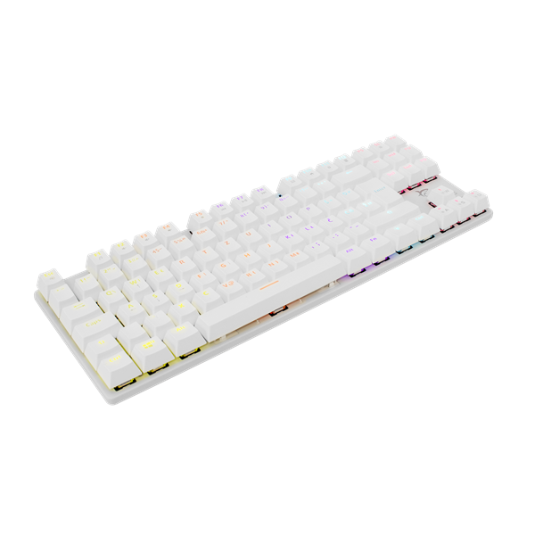 WHITE SHARK WS GK-2106W/R-US COMMANDOS fehér mechanikus angol (red switch) gamer billentyűzet - Image 2