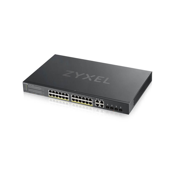 ZYXEL Switch 24x1000Mbps (24xPOE) +4xGigabit kombó SFP+, Fémházas Menedzselhető, (24xGbE POE port), GS1920-24HPV2-EU0101 - Image 4
