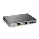 ZYXEL Switch 16x1000Mbps (16xPOE) + 2xGigabit kombó SFP Menedzselhető Rackes, GS1350-18HP-EU0101F - Image 4